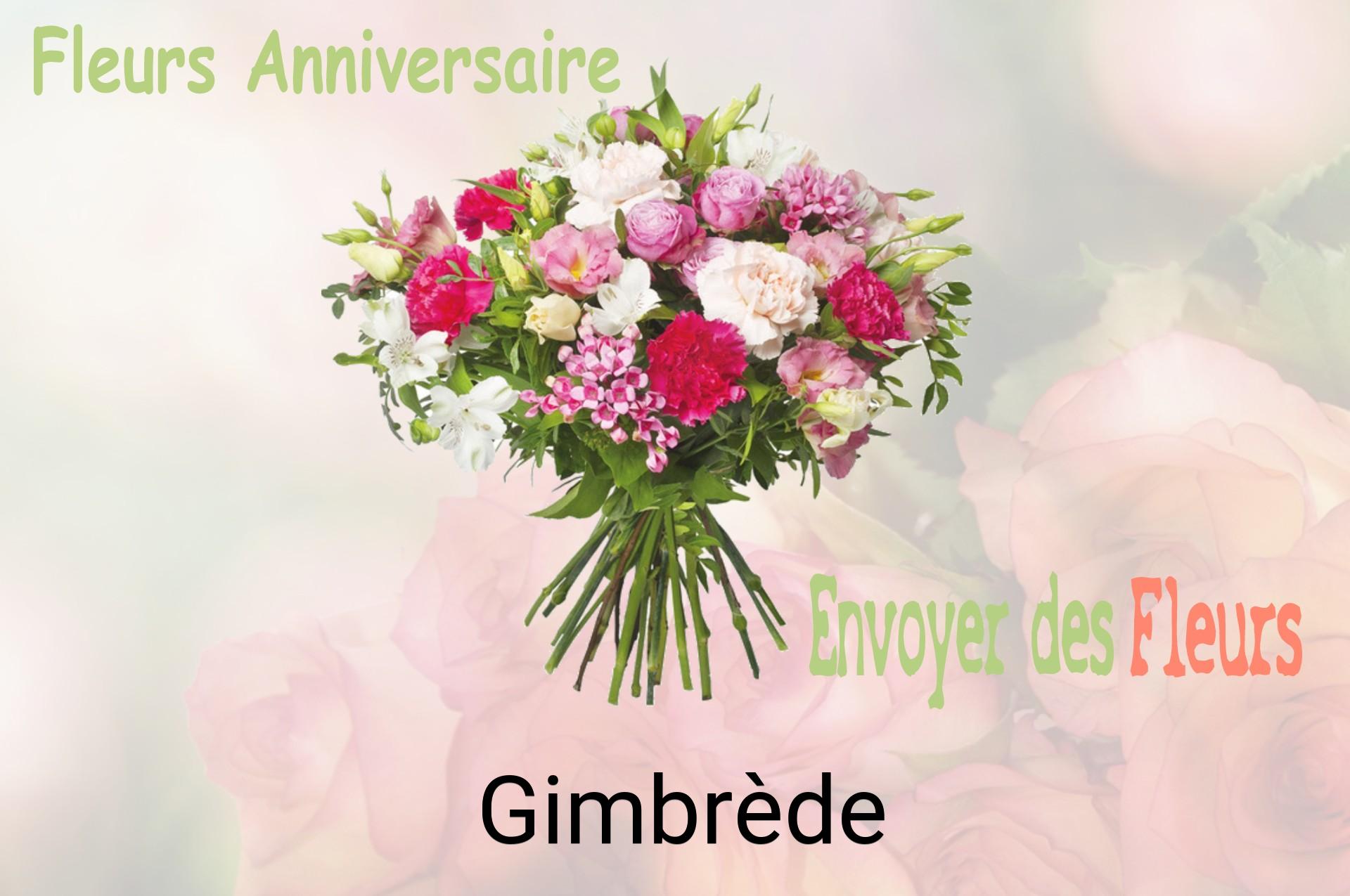 Bouquet de fleurs d’anniversaire livré à Gimbrède